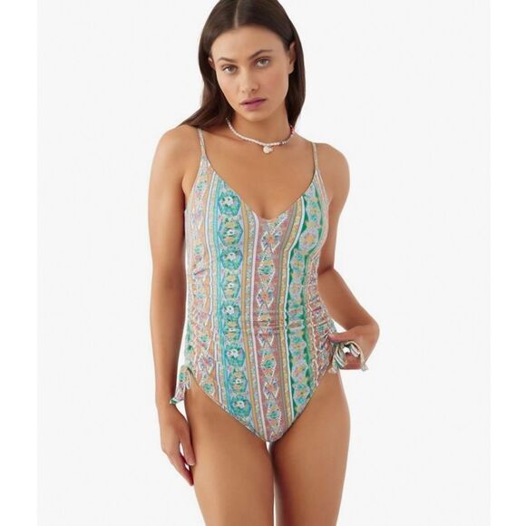 O’Neill Julie Imperial Printed One Piece Swimsuit NEW Size Large - Picture 1 of 12